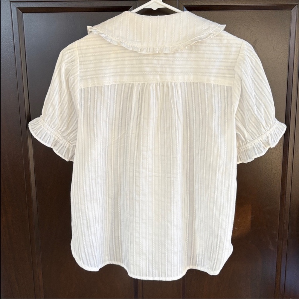 Like New Anthropologie Pilcro Keira Collared Button Front Top Small - Picture 14 of 14